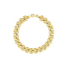 Load image into Gallery viewer, 14k Yellow Gold Multi-Row Polished Chain Bracelet
