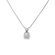 Load image into Gallery viewer, 14K White Gold Diamond Solitaire Pendant
