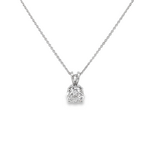 Load image into Gallery viewer, 14K White Gold Diamond Solitaire Pendant
