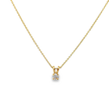 Load image into Gallery viewer, 14K Yellow Gold Diamond Solitaire Pendant
