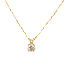 Load image into Gallery viewer, 14K Yellow Gold Diamond Solitaire Pendant
