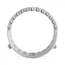 Load image into Gallery viewer, 14K White Gold 1/2cttw Shared Prong Diamond Curve Ring Guard
