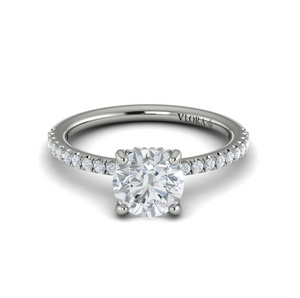 Vlora 14K White Gold Classic Diamond Engagement Ring