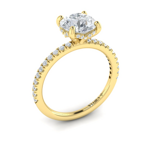 Vlora 14K Yellow Gold Classic Diamond Engagement Ring