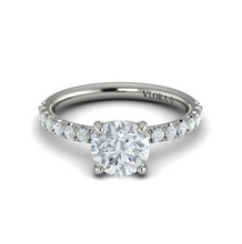 Load image into Gallery viewer, Vlora 14K White Gold Classic Diamond Engagement Ring
