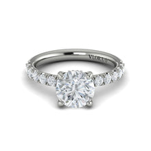 Load image into Gallery viewer, Vlora 14K White Gold Hidden Halo Diamond Engagement Ring
