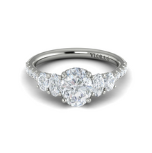 Load image into Gallery viewer, Vlora 14K White Gold 5-Stone Diamond Engagement Ring
