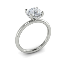 Load image into Gallery viewer, Vlora 14K White Gold Diamond Solitaire Engagement Ring
