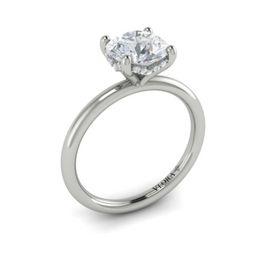 Vlora 14K White Gold Diamond Solitaire Engagement Ring