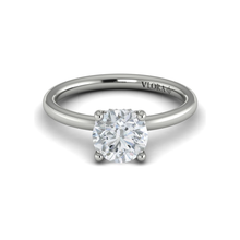 Load image into Gallery viewer, Vlora 14K White Gold Diamond Solitaire Engagement Ring
