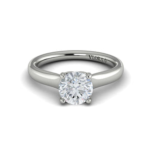 Vlora 14K White Gold Classic Solitaire Engagement Ring