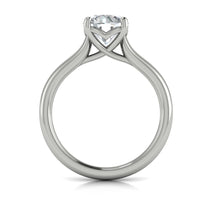 Load image into Gallery viewer, Vlora 14K White Gold Classic Solitaire Engagement Ring
