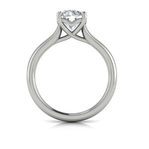 Vlora 14K White Gold Classic Solitaire Engagement Ring