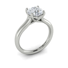 Load image into Gallery viewer, Vlora 14K White Gold Classic Solitaire Engagement Ring
