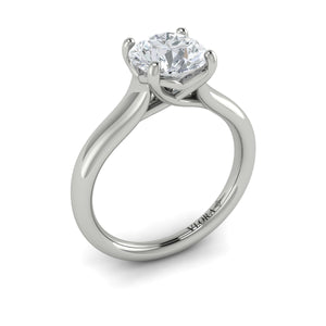 Vlora 14K White Gold Classic Solitaire Engagement Ring