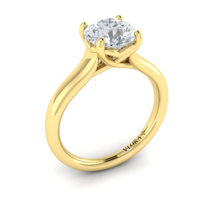 Vlora 14K Yellow Gold Classic Solitaire Engagement Ring