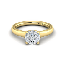 Load image into Gallery viewer, Vlora 14K Yellow Gold Classic Solitaire Engagement Ring
