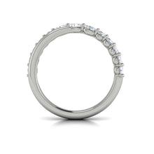 Load image into Gallery viewer, Vlora 14K White Gold Diamond Crossover Band
