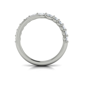 Vlora 14K White Gold Diamond Crossover Band