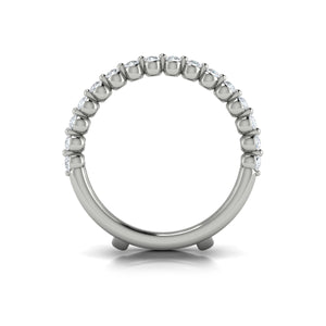 Vlora 14K White Gold Shared Prong Diamond Ring Guard