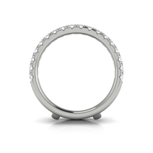 Vlora 14K White Gold Diamond Line Ring Guard