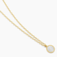Load image into Gallery viewer, Ella Stein Gold Plated Circle Rope Diamond Necklace
