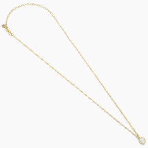 Ella Stein Gold Plated Circle Rope Diamond Necklace