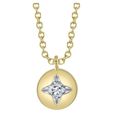 Load image into Gallery viewer, 14K Yellow Gold Diamond Star Pendant
