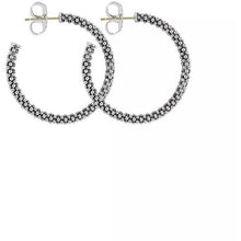 Load image into Gallery viewer, Lagos Sterling Silver Caviar 28mm Hoop Earrings
