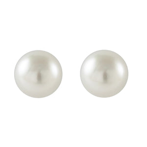 Lagos Sterling Silver Luna 8mm Pearl Stud Earrings