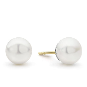 Lagos Sterling Silver Luna 8mm Pearl Stud Earrings