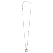 Load image into Gallery viewer, Lagos 18K and Sterling Silver Newport Diamond Knot Pendant
