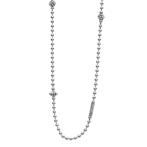 Lagos Sterling Silver Caviar Icon Necklace