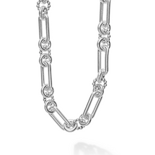 Load image into Gallery viewer, Lagos Sterling Silver 20&quot; Fluted Link Toggle Necklace
