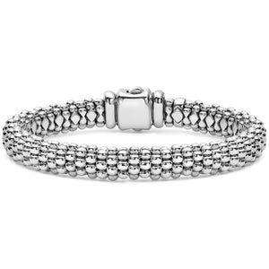 Lagos Sterling Silver Caviar Signature 9mm Bracelet