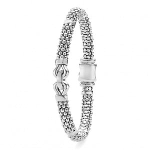 Lagos Sterling Silver Caviar Signature Derby 6mm Bracelet