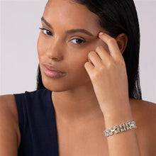 Load image into Gallery viewer, Lagos 18k Gold and Sterling Silver High Bar Caviar Link Bracelet
