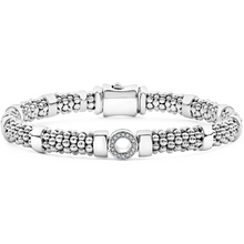 Load image into Gallery viewer, Lagos Sterling Silver Small Spark Caviar Diamond Circle 6mm Bracelet
