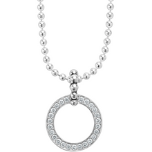 Load image into Gallery viewer, Lagos Sterling Silver Caviar Spark Large Diamond Circle Necklace
