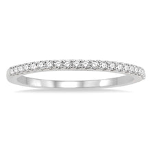 Load image into Gallery viewer, 14K White Gold and Diamond Straight Band
