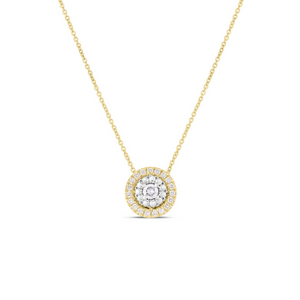 Roberto Coin 18K Yellow Gold Siena Small Diamond Dot Pendant