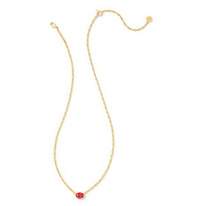 Kendra Scott Gold Cailin Necklace in Red Crystal