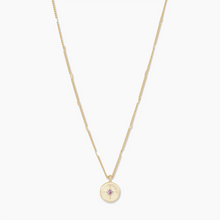 Load image into Gallery viewer, Gorjana Gold Power Birthstone Coin Necklace - February
