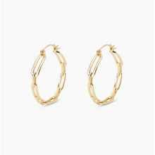 Load image into Gallery viewer, Gorjana Gold Parker Link Hoops
