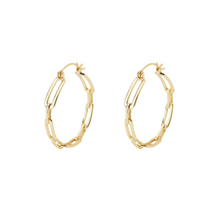 Load image into Gallery viewer, Gorjana Gold Parker Link Hoops
