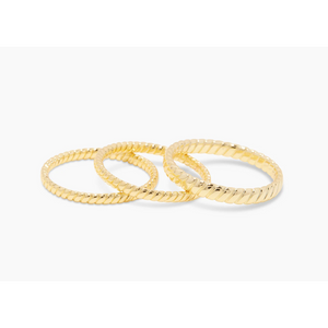 Gorjana Gold Laney Ring Set