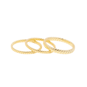 Gorjana Gold Laney Ring Set