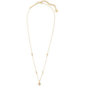 Kendra Scott Gold Nola Necklace in Iridescent Drusy