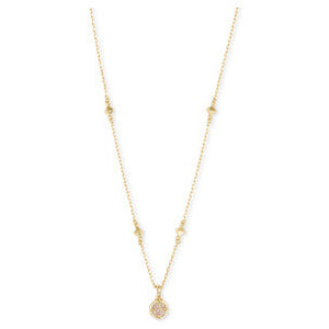 Kendra Scott Gold Nola Necklace in Iridescent Drusy