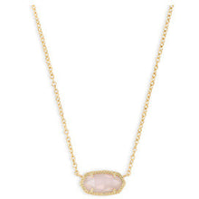 Load image into Gallery viewer, Kendra Scott Gold Elisa Necklace in Rose Quartz
